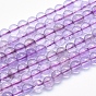 Natural Amethyst Beads Strands, Grade A, Round