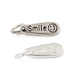 925 серебряные подвески-улыбки, падение удлинителя цепи, с перемычками и 925 штампом