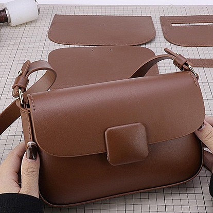 Набор сумок через плечо своими руками, включая материалы сумки из искусственной кожи, прямоугольные