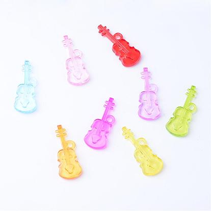 Transparent Acrylic Pendants, Violin