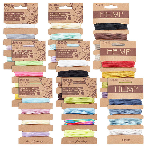 9 наборы нейлоновых ниток для карточек, в том числе китайский шнур для завязывания узлов и атласный шнур с плетеным хвостом, для изготовления ювелирных изделий