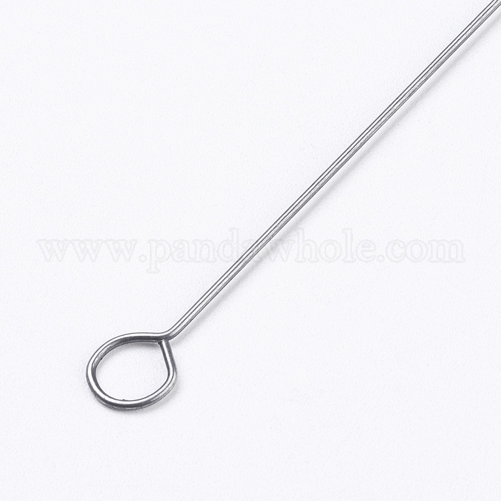China Factory Iron Beading Needle, with Hook and Hole, For Buddha 3-Hole  Guru Beads, Bead Threader 17.2x0.07cm, Hole: 5mm in bulk online 