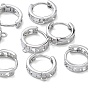 SHEGRACE Brass Hoop Earrings Findings, Cadmium Free & Nickel Free & Lead Free, with Loop
