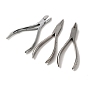 Наборы DIY ювелирных инструментов, кусачки из углеродистой стали, круглые острогубцев и нержавеющей стали острогубцев, 145~165x45~65 мм, 3 шт / комплект