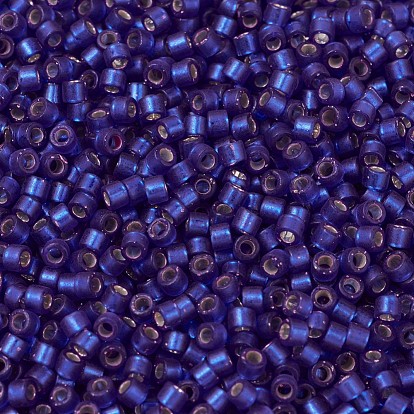 MIYUKI Delica Beads, Cylinder, Japanese Seed Beads, 11/0, Semi-Matte Silver Lined