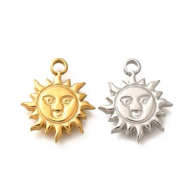 304 подвески из нержавеющей стали, очарование солнца, ионное покрытие (ip)