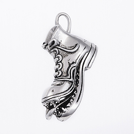 304 Stainless Steel Big Pendants, Boot