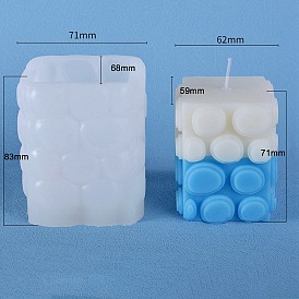 3D Halloween Ghost DIY Silicone Candle Molds, Aromatherapy Candle Moulds, Scented Candle Making Molds
