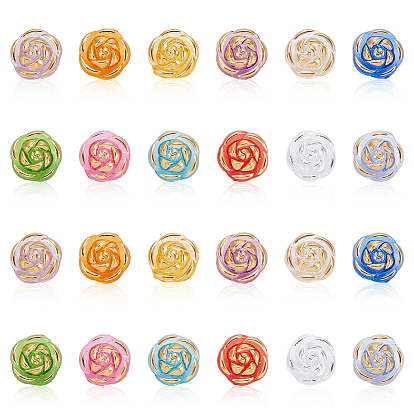 360 шт. 12 цветные акриловые и смоляные кнопки, 1-луночное, цветок