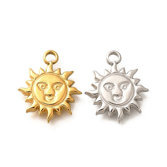 304 подвески из нержавеющей стали, очарование солнца, ионное покрытие (ip)