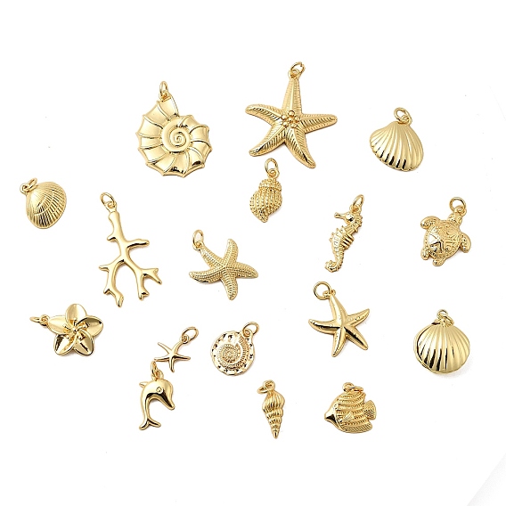 Латунные подвески, с целью перехода в кольце, стойки покрытие, долговечный, без свинца и без кадмия, реальный 18 k позолоченный