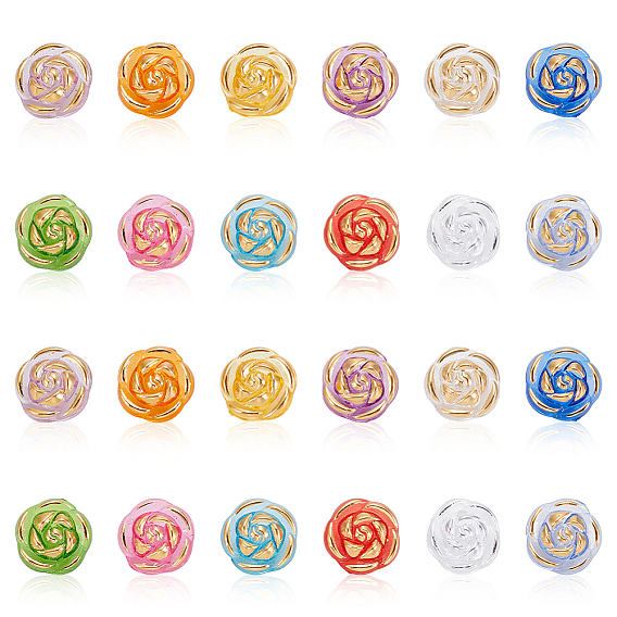 360 шт. 12 цветные акриловые и смоляные кнопки, 1-луночное, цветок