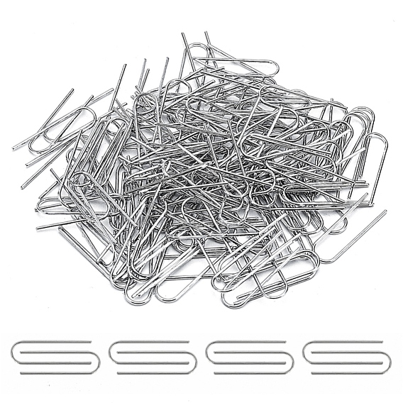 Brass Wire Jump Rings, U Hanger Hooks, for DIY Pendant Making, with Bead Container
