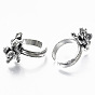 Zinc Alloy Cuff Finger Rings Settings, Open Rings, Loop Ring Base, Cadmium Free & Lead Free, Mouse