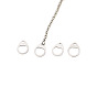 316 Stainless Steel Charms, Chain Extender Drop, Teardrop