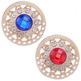 2 шт. 2 цветные зажимы для галстука со стразами из сплава