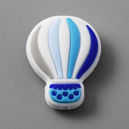Silikonperlen, Heißluftballon, zufällig sortierte Farbe