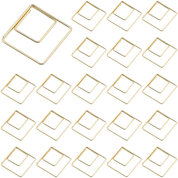 60шт. железные скрепки, для организации офисных школьных документов, золотые