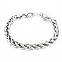 Men's Alloy Wheat Chain Bracelets, Crab