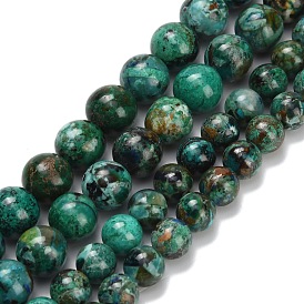 Природные хризоколлу бисер нитей, круглые