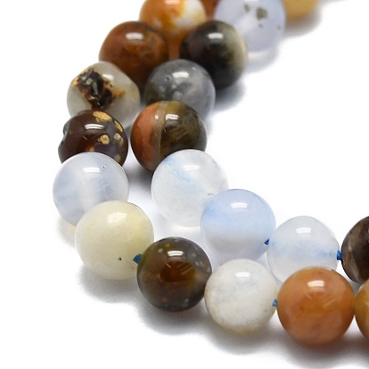 Natural Chalcedony Beads Strands, Round