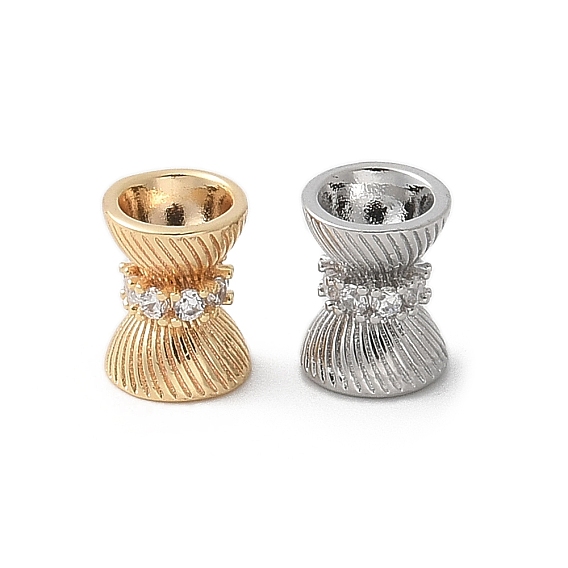 Латунные микро проложить кубического циркония бусы