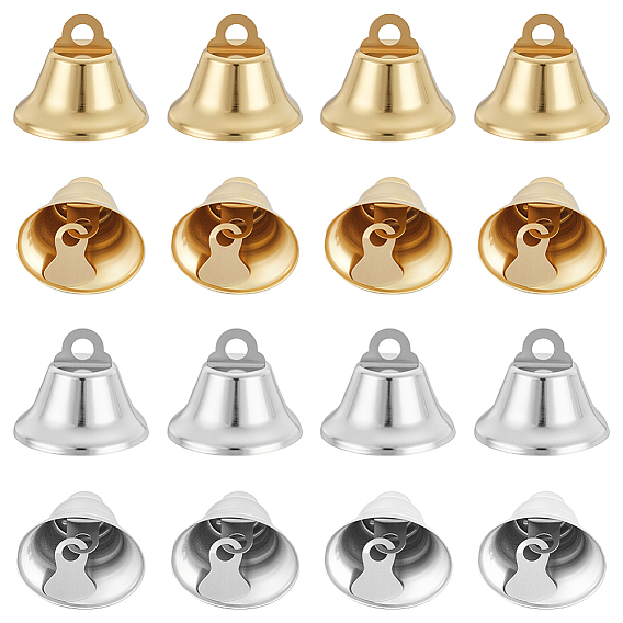 40шт 2 цвета железные колокольчики подвески, колокол