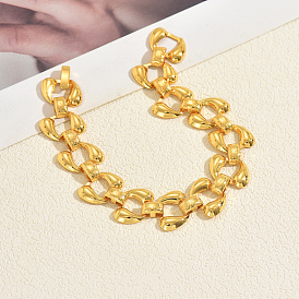 Браслеты из железных цепей в стиле хип-хоп для женщин, слеза