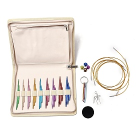 Набор инструментов для ручного вязания своими руками для начинающих, с футляром для хранения, набор алюминиевых штифтов, стальной проволоки