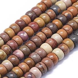 Natural Mookaite Beads Strands, Rondelle