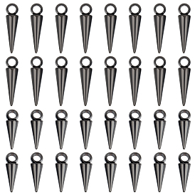 32 шт 2 стиль подвески из нержавеющей стали, шарм конус/шип