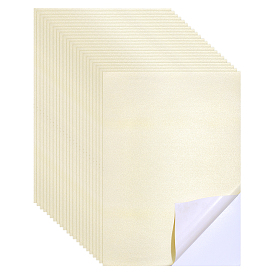 50Pcs Paper Self-Adhesive Stickers, Rectangle