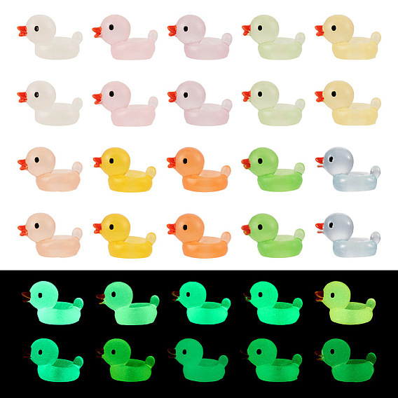 Светящиеся смолы европейские бусы, светится в темноте, большое отверстие шарик, утка