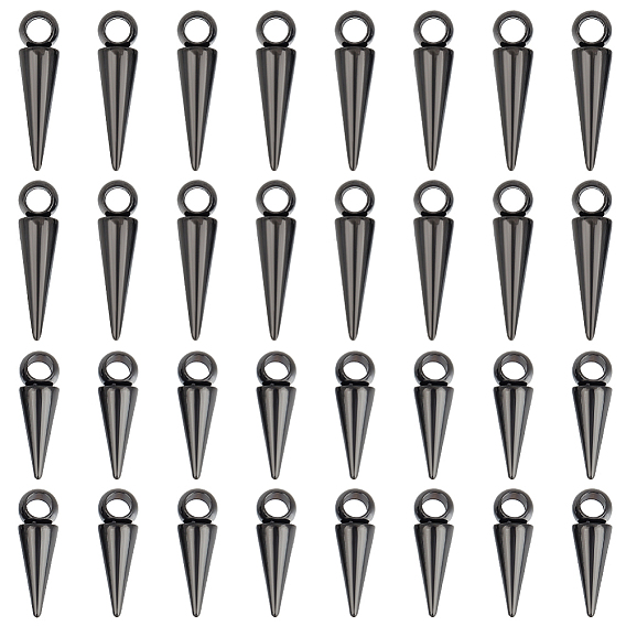 32 шт 2 стиль подвески из нержавеющей стали, шарм конус/шип
