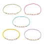 Natural Pearl & Glass Seed Beaded Stretch Bracelet for Women