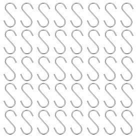 60шт 304 крючки S-образной формы из нержавеющей стали