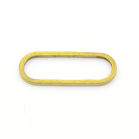 Brass Chain Links, Oval, 19x7x1mm