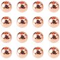 Round Brass Spacer Beads, 6mm, Hole: 2mm
