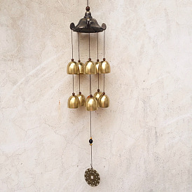 Alloy Wind Chimes Hanging Ornaments, with Bell