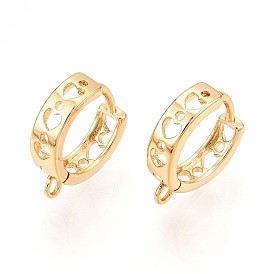 Латунная серьга-кольцо, без свинца, без никеля и без кадмия, кольцо