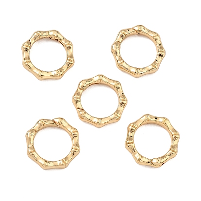 Anillo de puerta de resorte de latón Shegrace, flor, sin cadmio, plomo, níquel