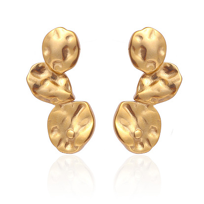 Самородки 304 серьги-гвоздики из нержавеющей стали