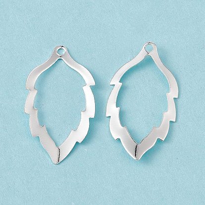 Латуни кулон, без кадмия и без свинца, полый, очарование листа