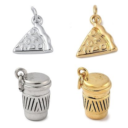 304 прелести нержавеющей стали, с целью перехода в кольце, Чашка кофе и пиццы