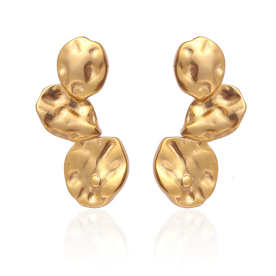 Самородки 304 серьги-гвоздики из нержавеющей стали