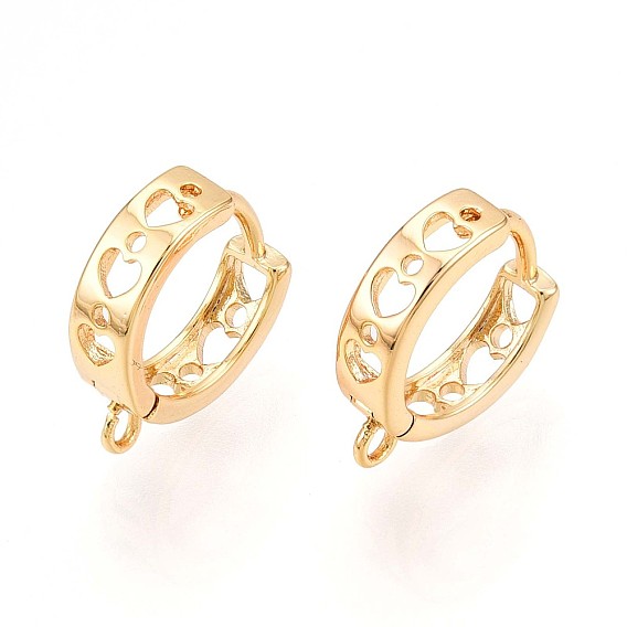 Латунная серьга-кольцо, без свинца, без никеля и без кадмия, кольцо