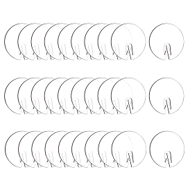 30 акриловые пустые подвески для бокалов для вина, бокал маркер, плоско-круглые