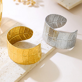 304 женские браслеты-манжеты из нержавеющей стали, лист