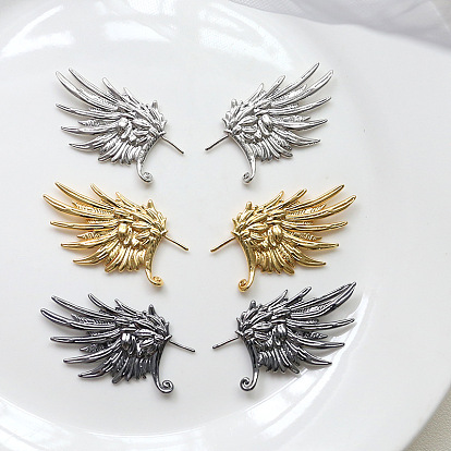 Brass Head Pins, for Ghost Witch Baroque Pearl Making, Angel Wing