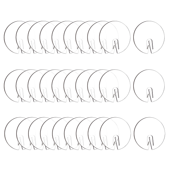 30 акриловые пустые подвески для бокалов для вина, бокал маркер, плоско-круглые